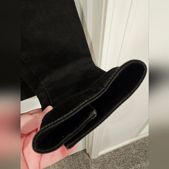 LRL Lauren Jeans Manhatten Denim Black Jean Jacket Womens Size M - Picture 15 of 16